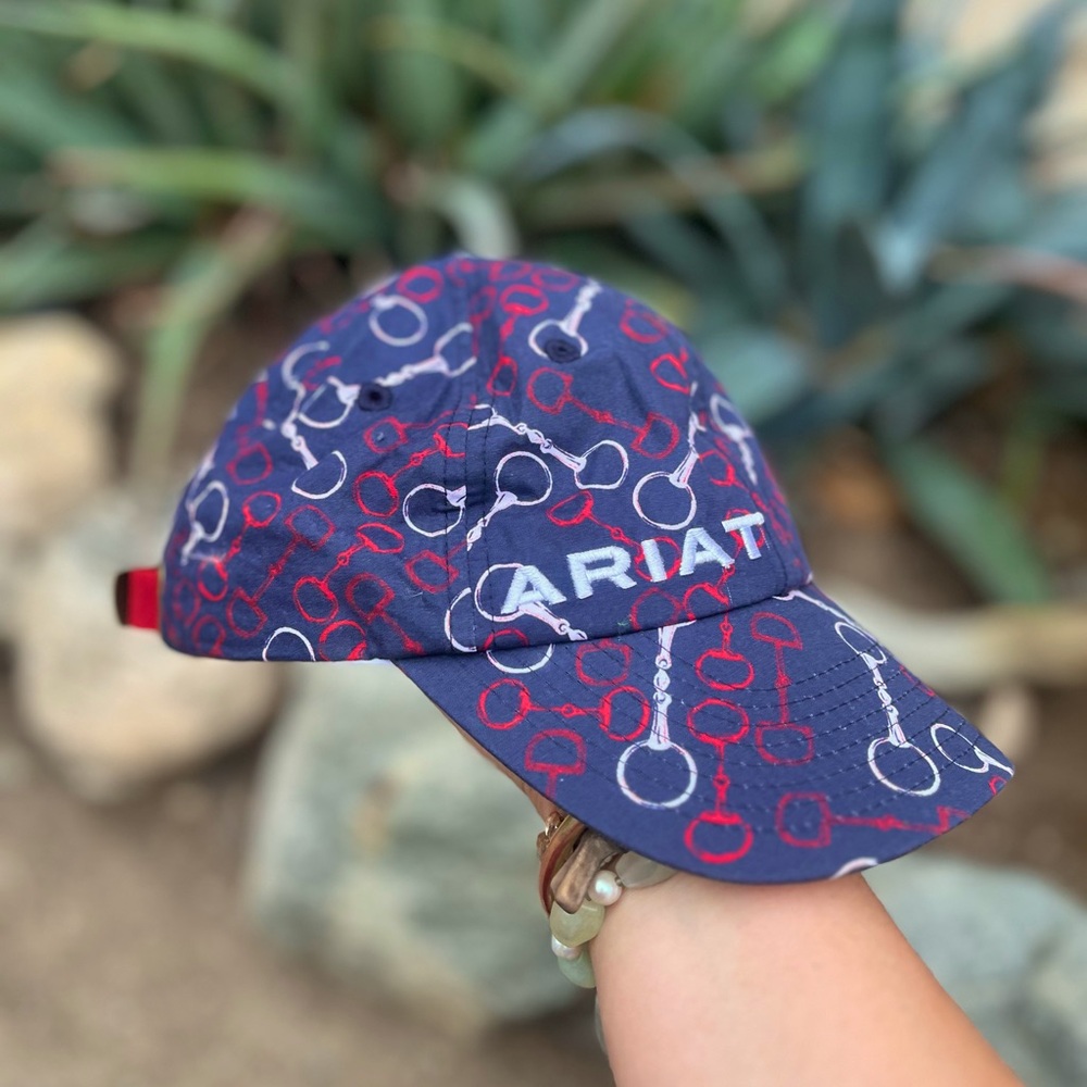 ARIAT | Red Blue One Size Adjustable Hat